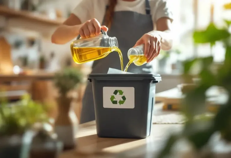 ou jeter l'huile de friture